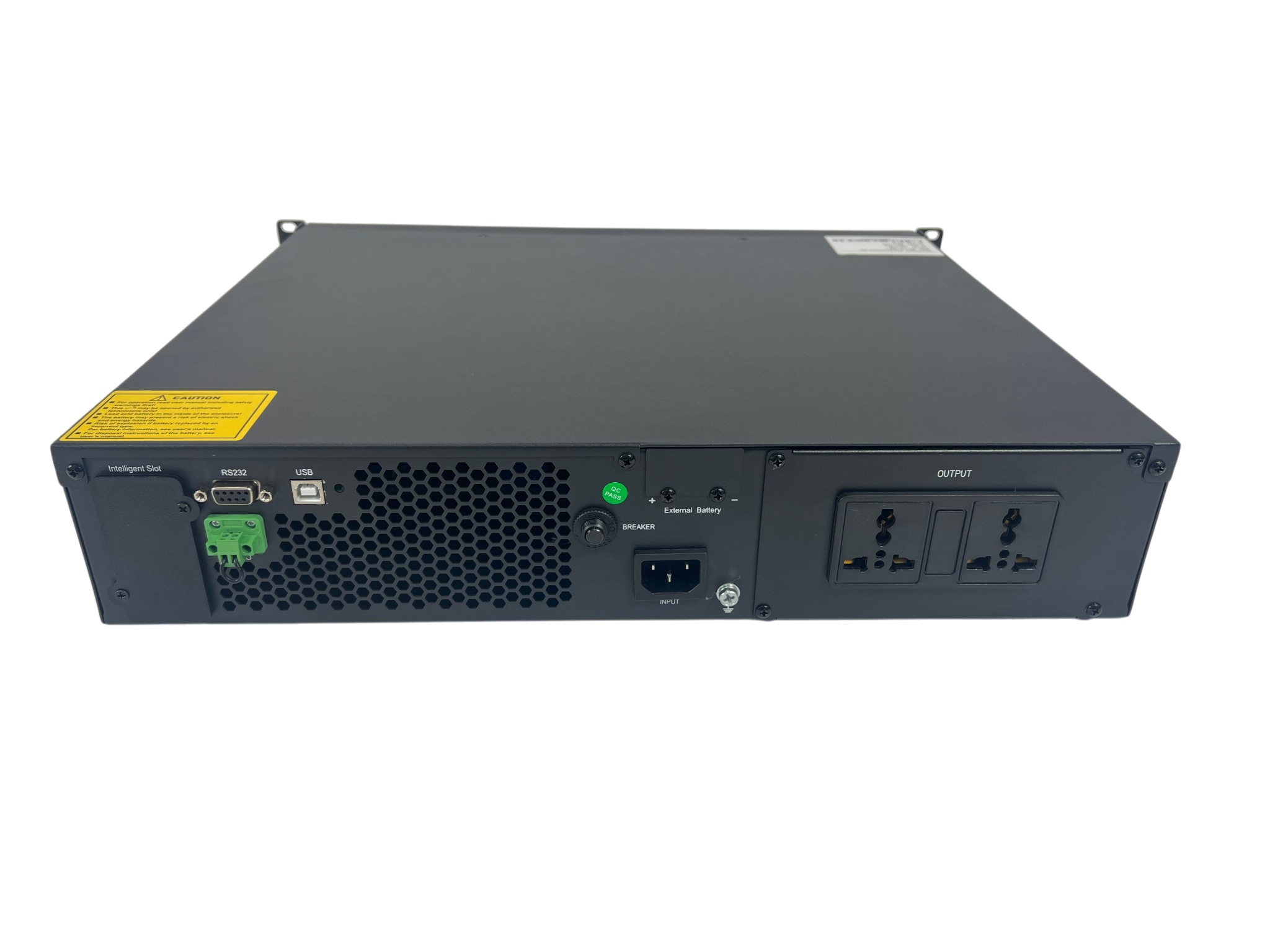 1kVA rackmount UPS back view