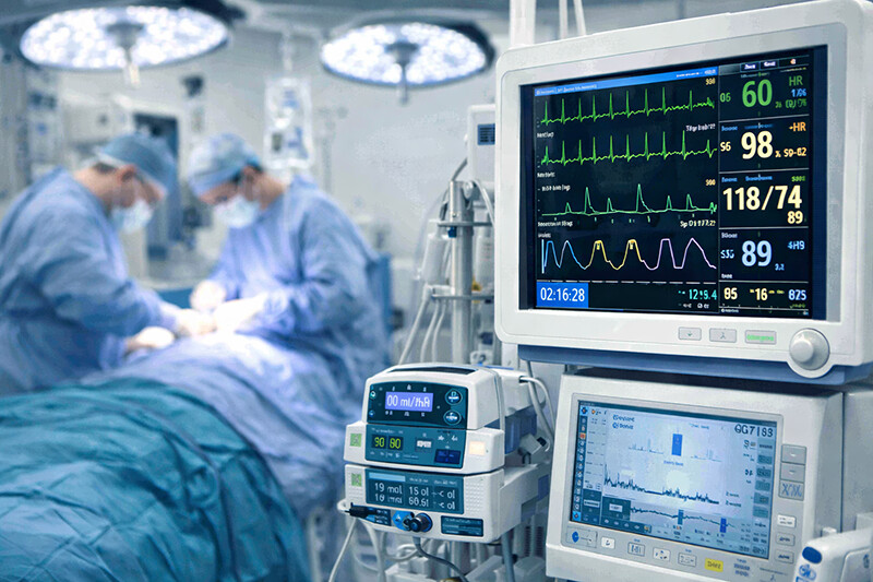 Medical equipment in operating room